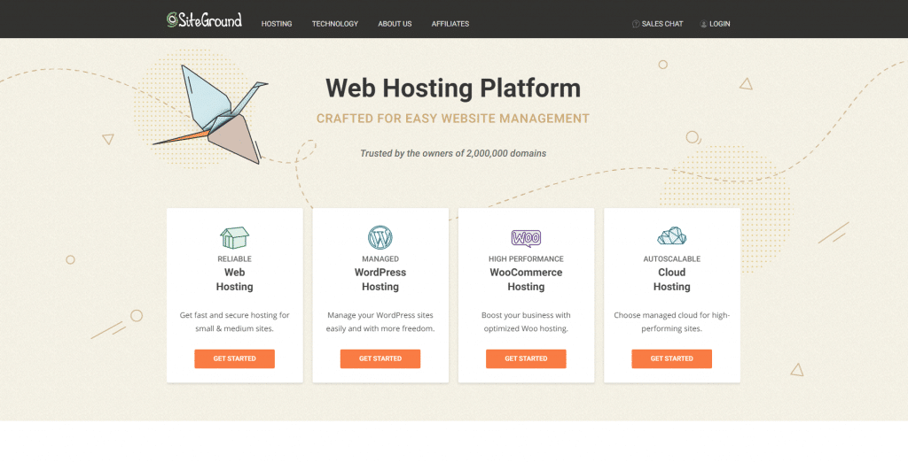 siteground webhosting